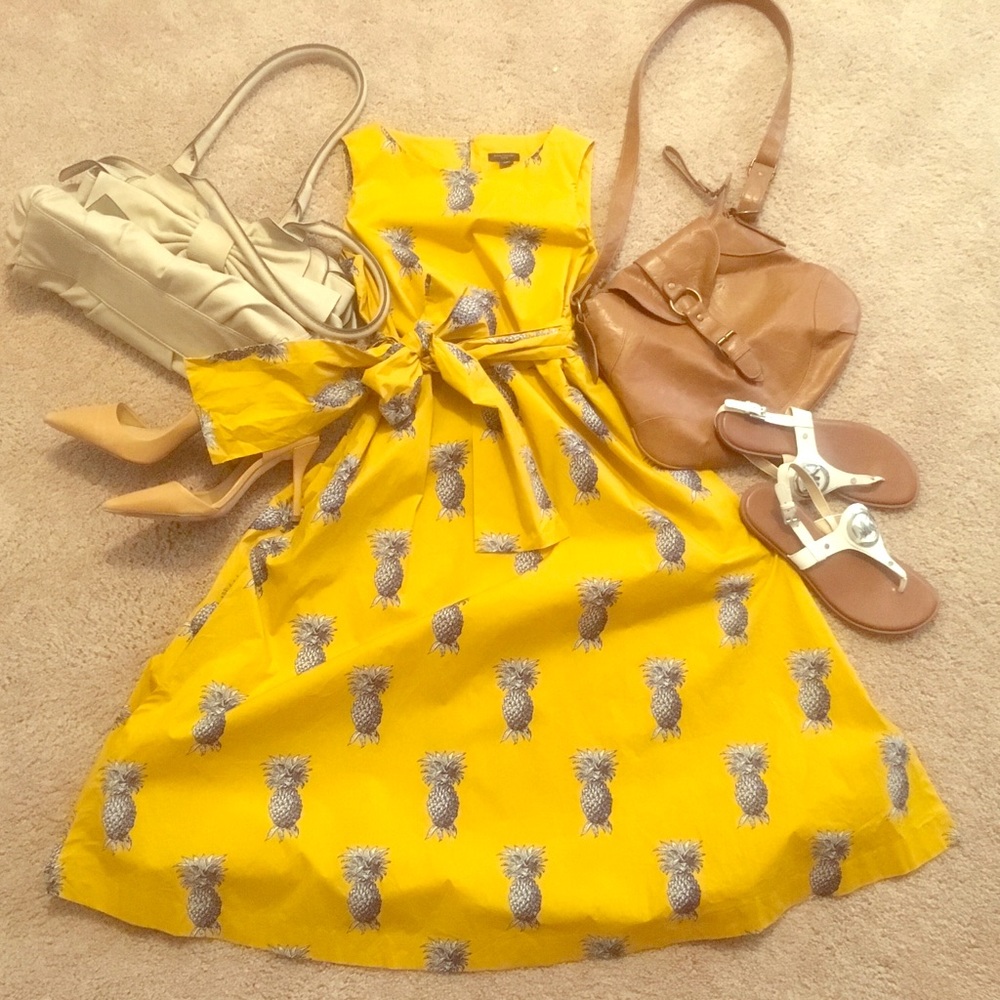 Ann Taylor Pineapple Dress